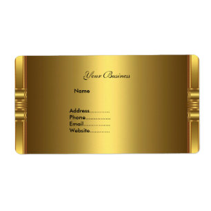 Avery Address Label Gold On Gold