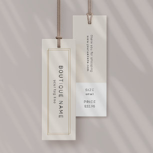 AVERY Chic Gold Hang Tags Clothing Label Price Tag