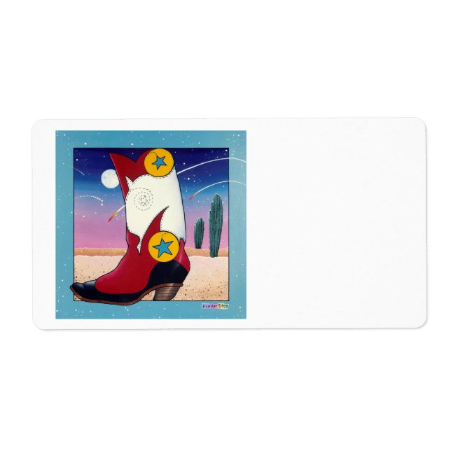 AVERY LABEL - All Dressed Up Cowboy Boots (Front)