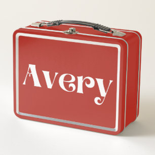 Avery Metal Lunch Box