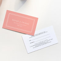 AVERY Minimal Blush Peach Coral Refer A Friend