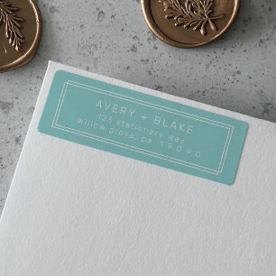 AVERY Minimalist Mint Green Return Address Labels