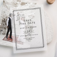 AVERY Modern Minimalist Wedding Save the Date