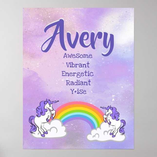 Avery Name Poster (Front)