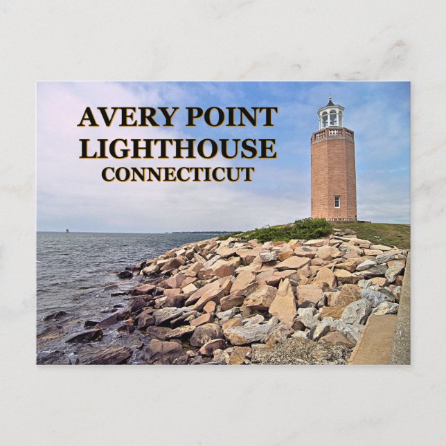 Avery Point Lighthouse, Connecticut Postcard (Front)