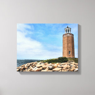 Avery Point Lighthouse, Connecticut Wrapped Canvas