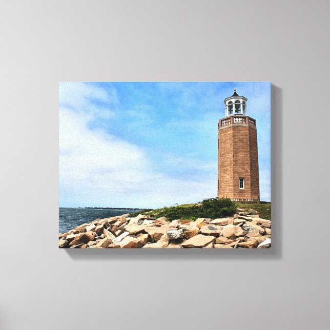 Avery Point Lighthouse, Connecticut Wrapped Canvas (Front)