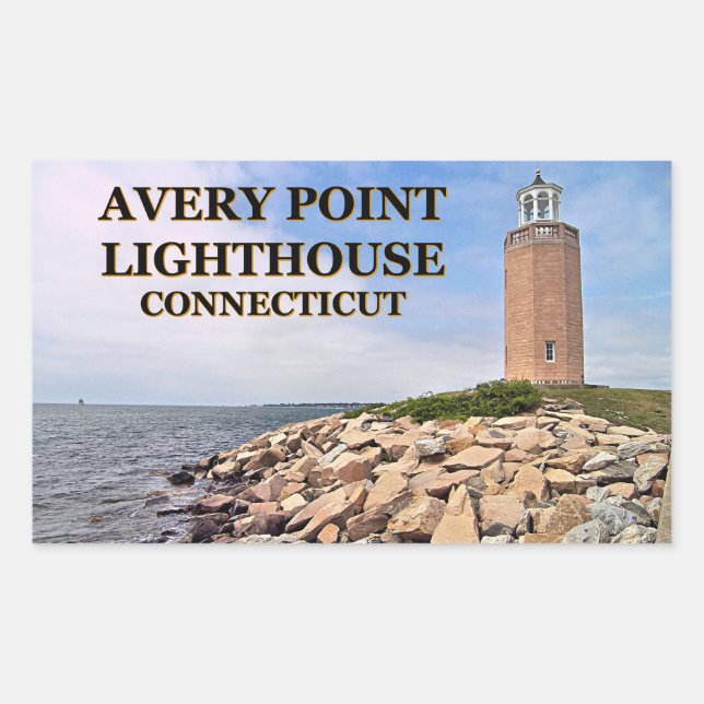 Avery Point Lighthouse, CT Passport Stickers (Front)
