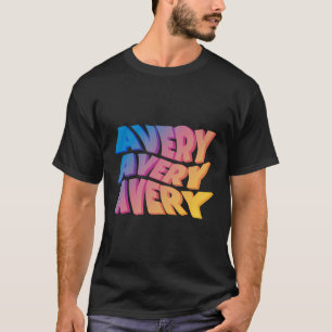 Avery Retro Gift Idea For Girls First Given Name A T-Shirt