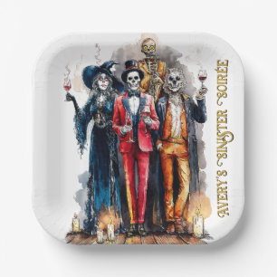 Avery’s Sinister Soirée Halloween Party Paper Plate