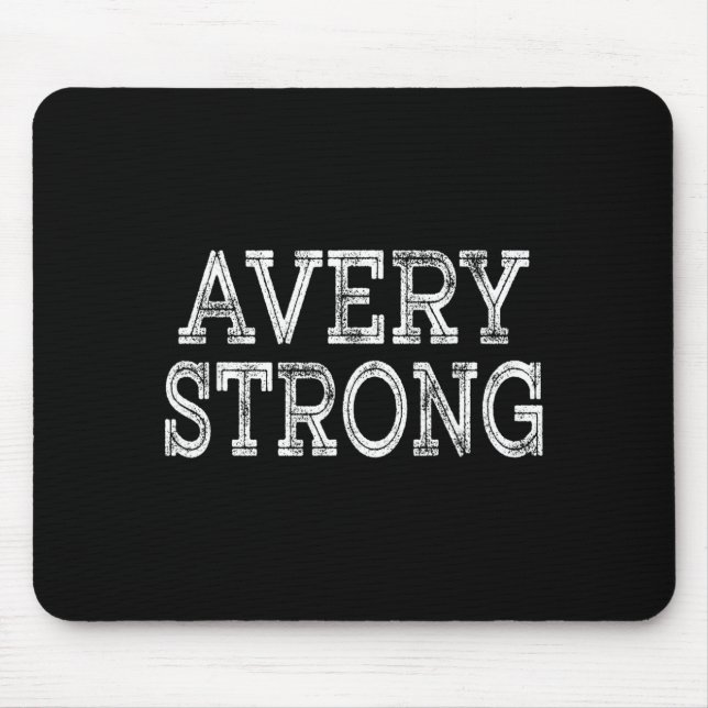 Avery strong squad family reunion last name team  mouse mat (Front)