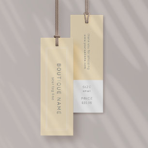 AVERY Yellow Hang Tags Clothing Label Price Tag