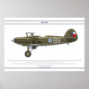 Avia B-534 Czech 4 Poster