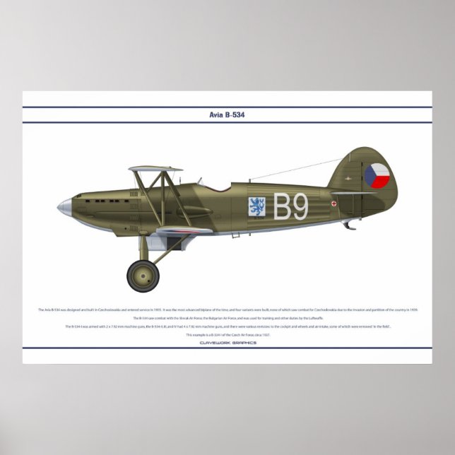Avia B-534 Czech 4 Poster (Front)