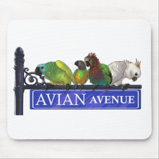 Avian Avenue Mousepad (choose any colour)