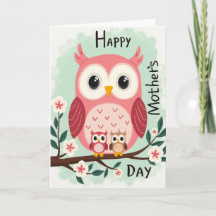 Avian Family Mothers Day Card