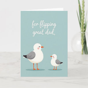 Avian Fathers Day Scene Card