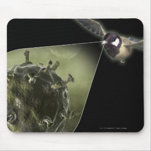 Avian flu coming out of bird mouse mat