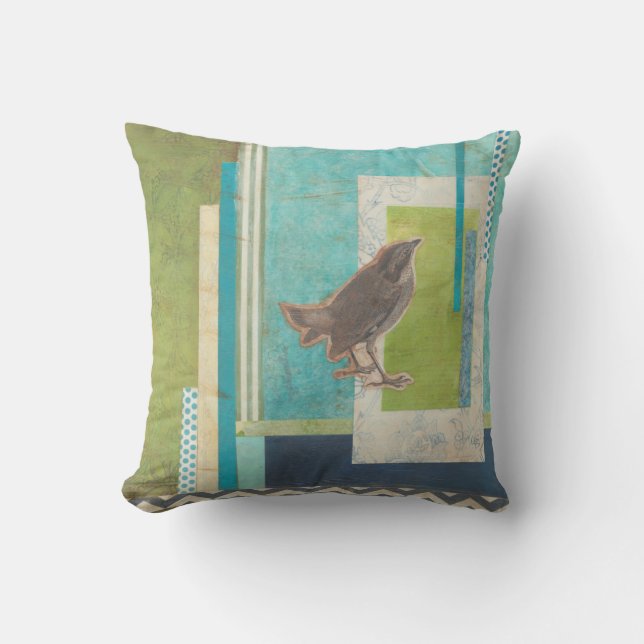 Avian Scrapbook II Cushion (Front)
