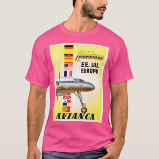 Avianca Of Columbia  Vintage Worlds Oldest Airline T-Shirt