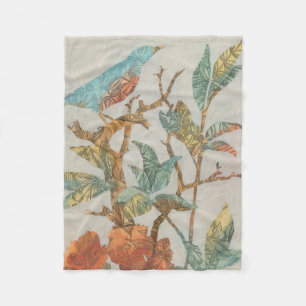 Aviary Collage I Fleece Blanket