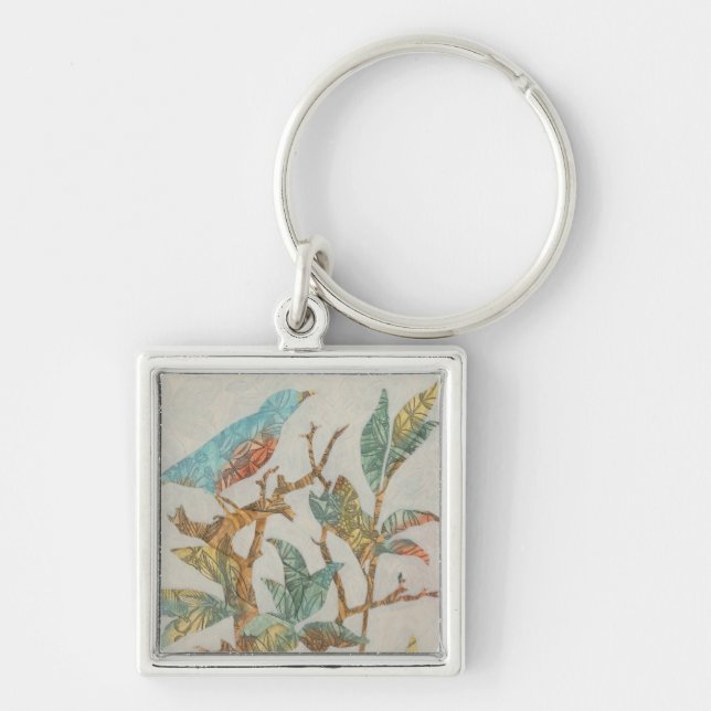 Aviary Collage I Key Ring (Front)