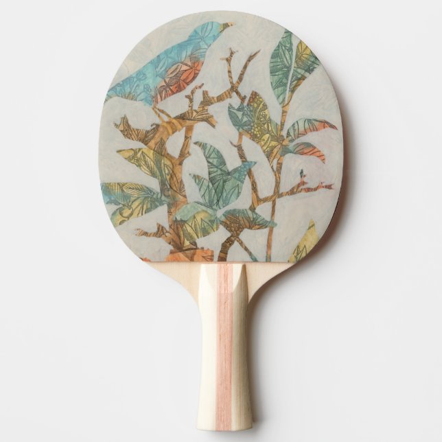 Aviary Collage I Ping Pong Paddle (Front)