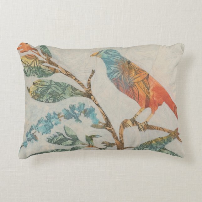 Aviary Collage II Decorative Cushion (Front)