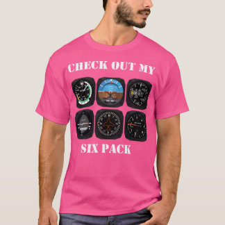 Aviation 6 Pack Instrument For Pilots T-Shirt
