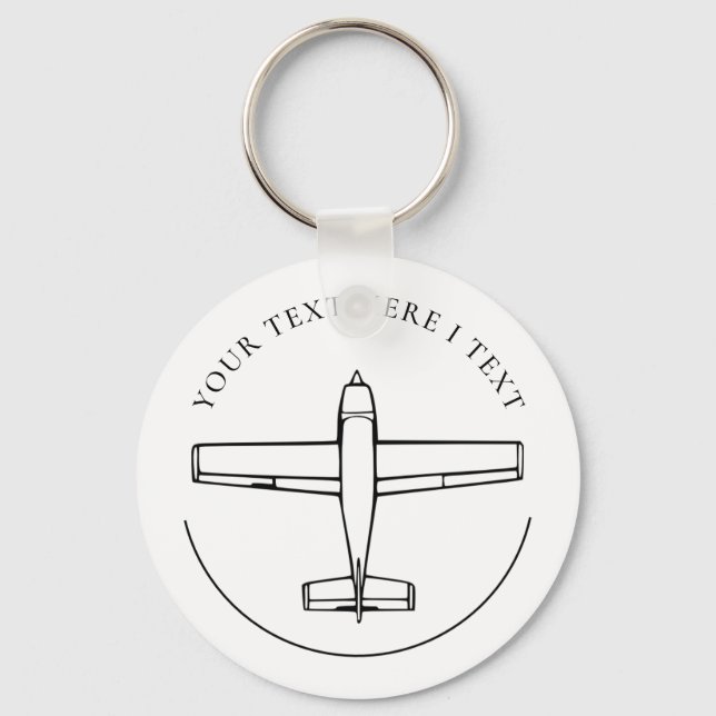Aviation Aeroplane  Key Ring (Front)