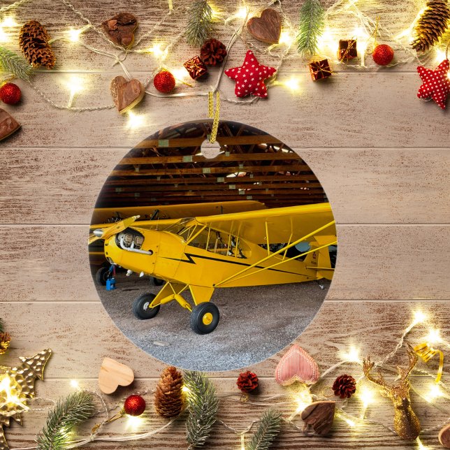 Aviation Aeroplane Photo Christmas Personalised Ce Ceramic Tree Decoration (Creator Uploaded)
