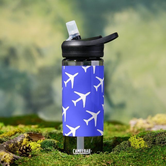 Aviation Aeroplane Plane Pilot Flying Sky Water Bottle (Outdoor)