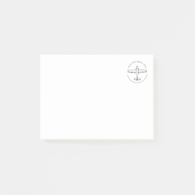 Aviation Aeroplane Post-it Notes (Front)