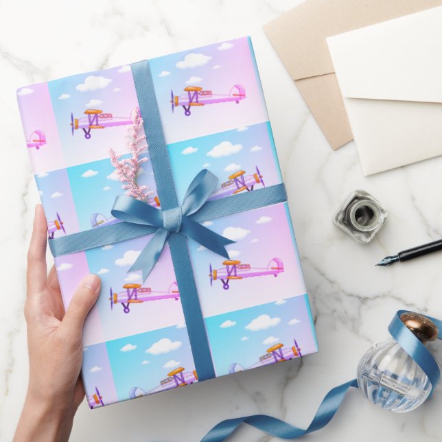 Aviation Aeroplane Wrapping Paper (Gifting)