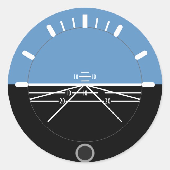 Aviation AI Round Sticker (Front)