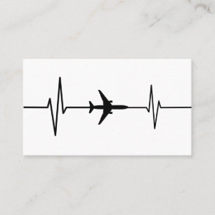 Aviation Aircraft Pulse Business Card