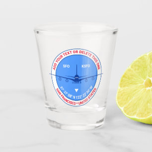 Aviation, Airport, Pilot, Traveller Stunning Shot Glass