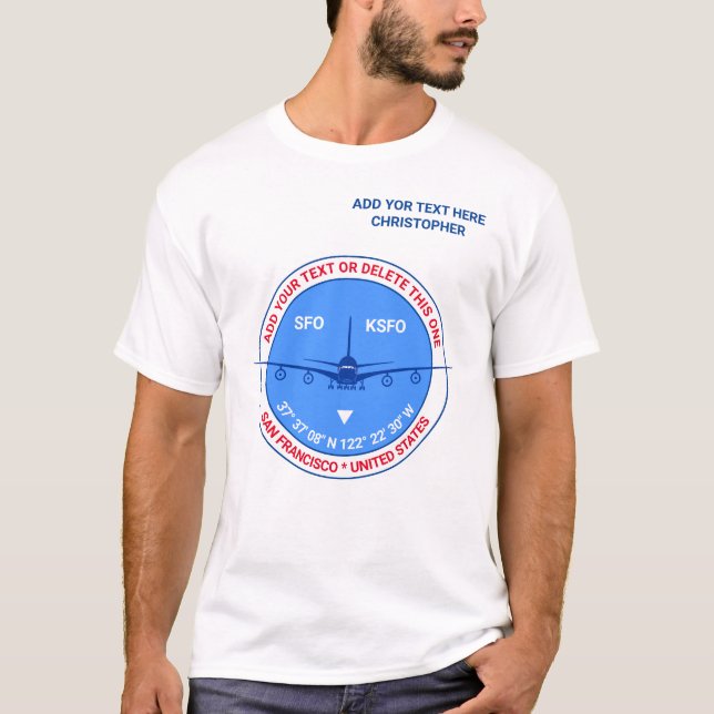 Aviation, Airport, Pilot, Traveller Tourist Chic T-Shirt (Front)