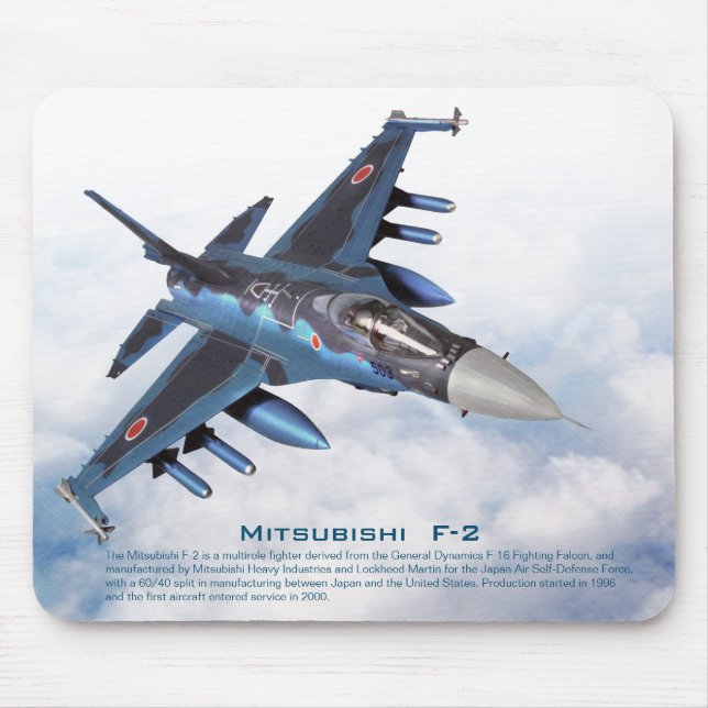 Aviation Art Mousepad "Mitsubishi F-2" (Front)