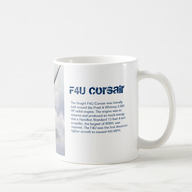 Aviation art mug "F4U Corsair" (Right)