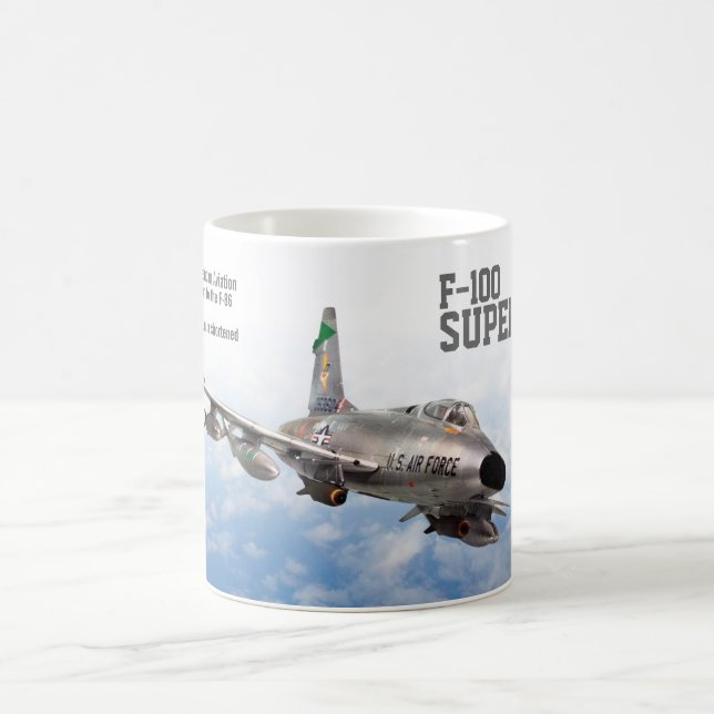 Aviation Art Mug "F-100 Super Sabre" (Center)
