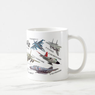 Aviation Art mug "Jet fighter"ジェット戦闘機のマグカップ