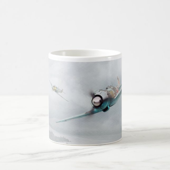 Aviation art mug "Lavochkin La-5" (Center)
