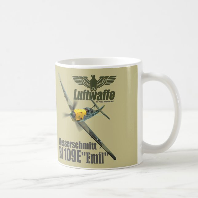 Aviation Art mug "Messerschmitt Bf 109" (Right)