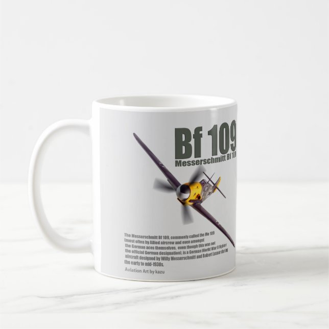 Aviation Art mug "Messerschmitt Bf 109" (Left)