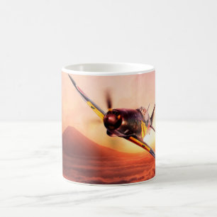 Aviation Art Mug "Mitsubishi J2M 雷電 Jack"