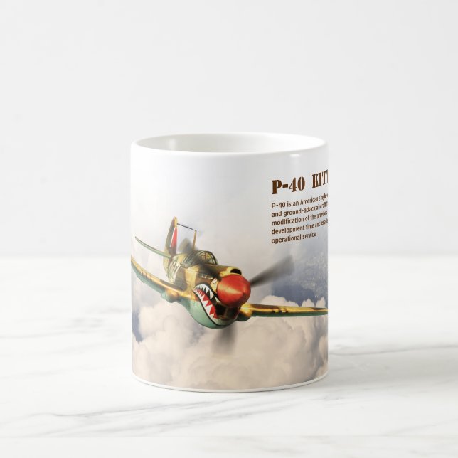 Aviation Art Mug "P-40  Kittyhawk" (Center)