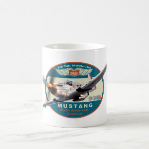 Aviation Art Mug "P-51 Mustang"