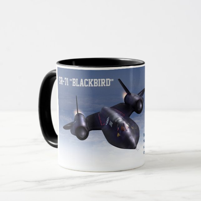 Aviation Art Mug "SR-71 Blackbird" (Front Left)