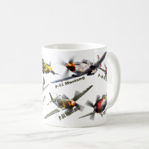 Aviation Art mug "U.S.ARMY warplane of WWII"